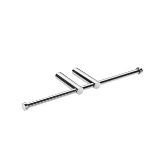 Cosmic Logic doppelter Papierhalter ohne Deckel 28 cm, Edelstahl poliert, 2260257 WJC226A0057002