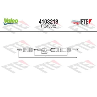 Valeo Kupplungsseil Peugeot 306 4103218