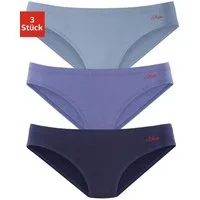 s.Oliver Bikinislip (3er-Pack) aus elastischer Baumwoll-Qualität