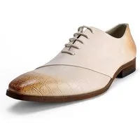 Allthemen Schnürschuh Herren Business Schnürschuhe mit Krokoleder-Optik Spitzkappe