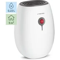 TROTEC Luftentfeuchter TTP 2 E, für 12 m³ Räume, Entfeuchtung 0,22 l/Tag, Tank 0,50 l, Peltier-Luftentfeuchter