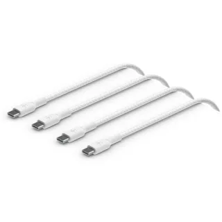 1x2 Belkin geflocht. PVC Kab.2m USB-C/USB-C weiß CAB004bt2MWH2PK