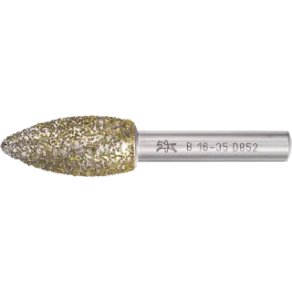 PFERD TOOLS Diamant-Schleifstift für Gießereien Flammenform B - 36803966
