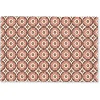 MuchoWow Fußmatte Blumenformen - Muster - Rosa - Vintage, Rechteckig, innen Schmutzfangmatte, Tür, Schmutzfänger Flur, Teppich 60x40 cm