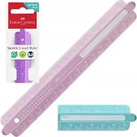 Faber-Castell Lineal Faber-Castell Sparkle Lineal 15 cm bruchfest – 1 von 3 Farben zufällig
