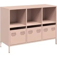 vidaXL Sideboard Sideboard Rosa 101,5x39x73,5 cm Kaltgewalzter Stahl (1 St)