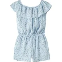Name It Kurzoverall NKFVINAYA PLAYSUIT FFF Kunstfaser, elastischer Bund, Allover-Druck