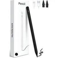 StellarLuma Eingabestift Eingabestift für iPad Schnellladen USB-C für Apple iPad Gen: 2018-2014 (Sylus Pencil wiederaufladbar, USB Pencil für iPad, Ersatzspitze, USB-C Ladekabel) Geeignet für alle iPad Modelle von 2018 - 2024 inklusive Ersatzspitze