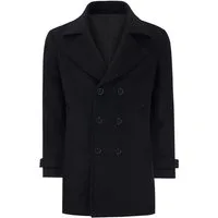 Allthemen Wollmantel Herren kurzer Wintermantel Zweireihige Cabanjacke Winter