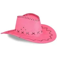 relaxdays Cowboyhut Fasching Pink