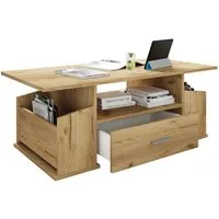 VCM Couchtisch Holz Sofatisch Couchtisch Schublade Junata, 44x110x52cm Beistelltisch, Aufbewahrung, Schublade