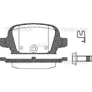 Triscan Bremsbel?ge hinten Opel Corsa Tigra