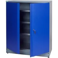 KÜPPER Hochschrank 71697, 91x110x45 cm, 2-türig, inkl. 3 Fachböden, ultramarinblau