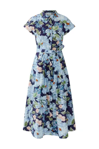 Oui - Midikleid dk blue blue - Gr. - 34