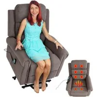 MCW TV-Sessel MCW-K63, Massage- und Heizfunktion, Aufstehhilfe, elektrisch verstellbar