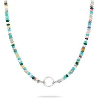 Tamaris Charm-Kette Schmuck Geschenk Edelstahl Halskette All About Beads, mit Naturstein
