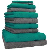 Betz Handtücher Premium Handtuch-Set 10-teilig, (Set, 10-St), Duschtücher, Handtücher, Gästetücher & Waschhandschuhe