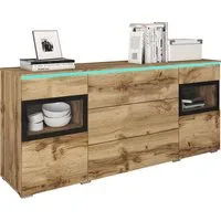 Home affaire Sideboard VERA, Moderne grifflose Kommode,verstellbare Einlegeböden