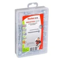 Meister-Box Dübelschrauben, Schrauben-Set 112-teilig