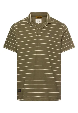 camel active - Poloshirt mit kontrastierenden Details grün - Gr. - M