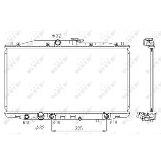 NRF Motork?hler gel?tet Honda Accord 7 2,0 53391