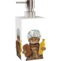 Sanilo Seifenspender Shower Cat, modernes & stylisches Design, stabile Pumpe, hochwertig