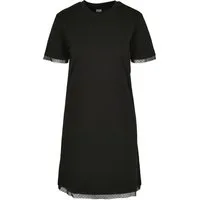 URBAN CLASSICS A-Linien-Kleid Urban Classics Damen Ladies Boxy Lace Hem Tee Dress (1-tlg)