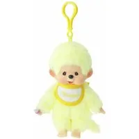Monchhichi Plüschfigur Junge Neon-Gelb 13 cm Taschen-Anhänger Monchhichi Sekiguchi