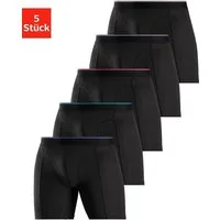AUTHENTIC LE JOGGER Langer Boxer (Packung, 5-St) mit zweifarbigem Webbund und längerem Bein