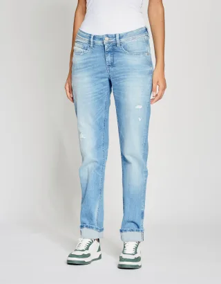 GANG Damen 94AMELIE STRAIGHT - straight fit Jeans lovely destroy