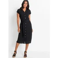 bonprix Blusenkleid eleganter Stil, mit kurzem Arm, mit Reverskragen