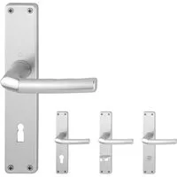 HOPPE Türgriffpaar Birmingham, Drücker außen, Aluminium