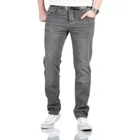 Alessandro Salvarini Straight-Jeans Herren Jeans Regular Fit mit Stretch – Klassische Denim Hose Zeitlose Herren Jeans im 5-Pocket-Style