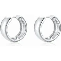 LuxusKollektion Paar Creolen 925 Silber Creolen Ohrringe Hypoallergen Double Hoop 12mm