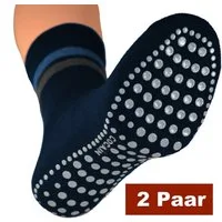 Cocain underwear ABS-Socken 2 Paar warm ABS Stopper Noppen Socken Anti Rutsch Socken Damen Herren (2-Paar) gummierte Noppen