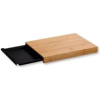 KESPER® Schneidebrett, Bambus, Kunststoff, (1-St), mit Auffangschale
