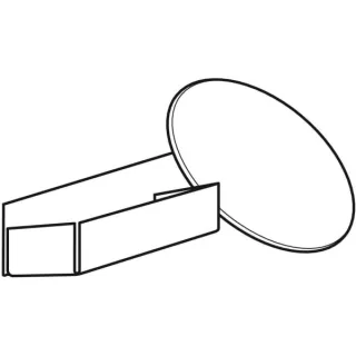 Geberit Vergrößerungsspiegel Set, Acanto SPS 75 zu Art.-Nr.: 500.645.00.2, 243817001 243817001