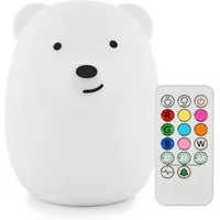 COFI 1453 LED Nachtlicht Nachtlicht Kinder Bär mit Fernbedienung