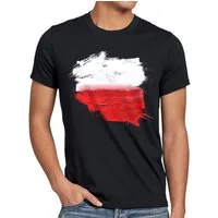style3 T-Shirt Flagge Polen Fußball Sport Polska WM EM Fahne