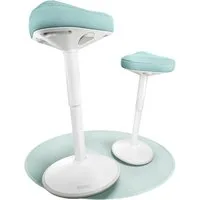 CLOUVOU Arbeitshocker Nexus Bürohocker - Ergonomischer Hocker Büro -, höhenverstellbar 57cm bis 82cm - Wackelhocker zur Stärkung des Rückens