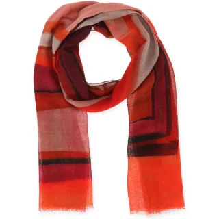 Halsüberkopf Accessoires - 55x190 Schal Stripe rot - Gr. - OS