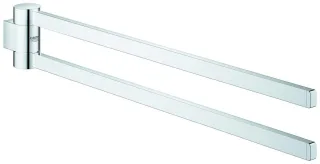 GROHE Handtuchhalter Selection 41063 2-armig schwenkbar chrom, 41063000 41063000