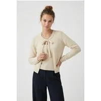 ONLY Strickjacke ONLJESSIE LS ONE STRING CARDIGA KNT