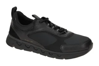 Geox U46HRA 0FU85 C9999 Herren Sneakers All Black Zero Shock System