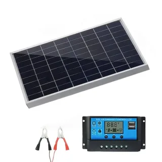 300W 12V Solar Panel Kit Polycrystalline USB Power Portable Outdoor Rechargeable Solar Generator IP65