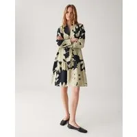 OPUS Hemdblusenkleid WEMMY ANALOGUE aus ECOVERO™ Viskosemix knielang, Saum mit Volantbesatz, Schlitz am Ärmelsaum