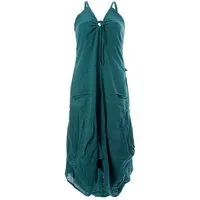 Vishes Ballonkleid Lagenlook Ballonkleid mit verstellbaren Trägern Hippie, Goa, Ethno Elfen Style