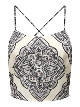 ONLY - ONLHAIRON SINGLET WVN Cloud Dancer - Gr. - S