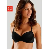 LASCANA Schalen-BH Chiara mit graphischem Netz-Muster, Dessous – ideal für große Größen
