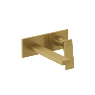 KLUDI-DECUS 2-Loch-Wand-Einhandmischer 210 mm Feinbau-Set Brushed Gold PVD 54244N075